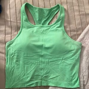 Ebb to Street crop tank - scream green